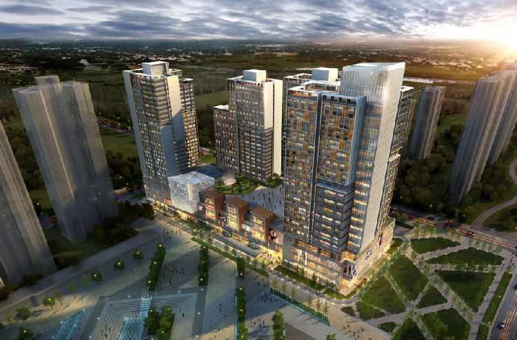 郑州万科美景-万科城项目公寓一期、二期商业及楼体幕墙工程