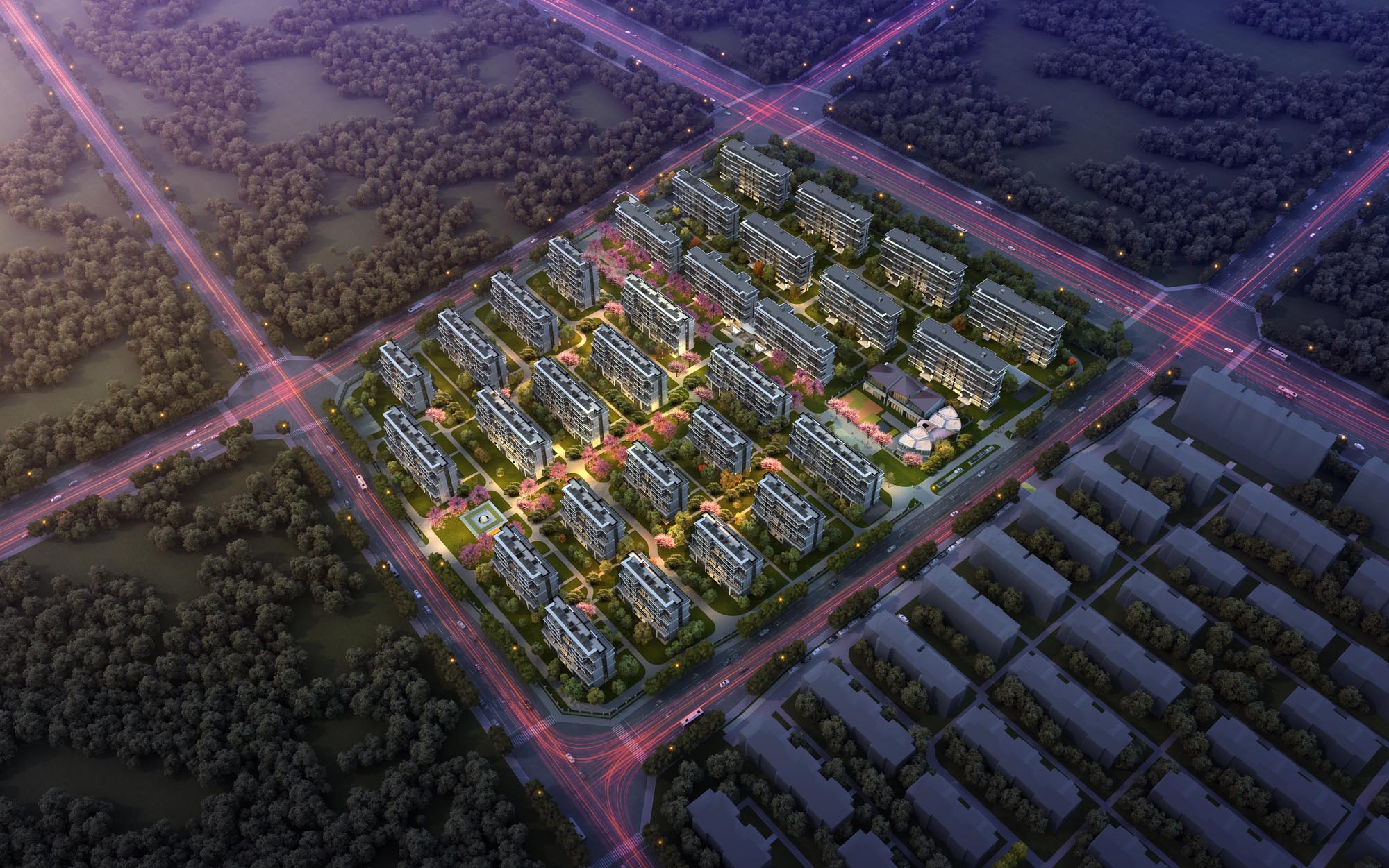 金水北、东三环又一力作:鸿园银杏苑叠墅项目公区精装修施工