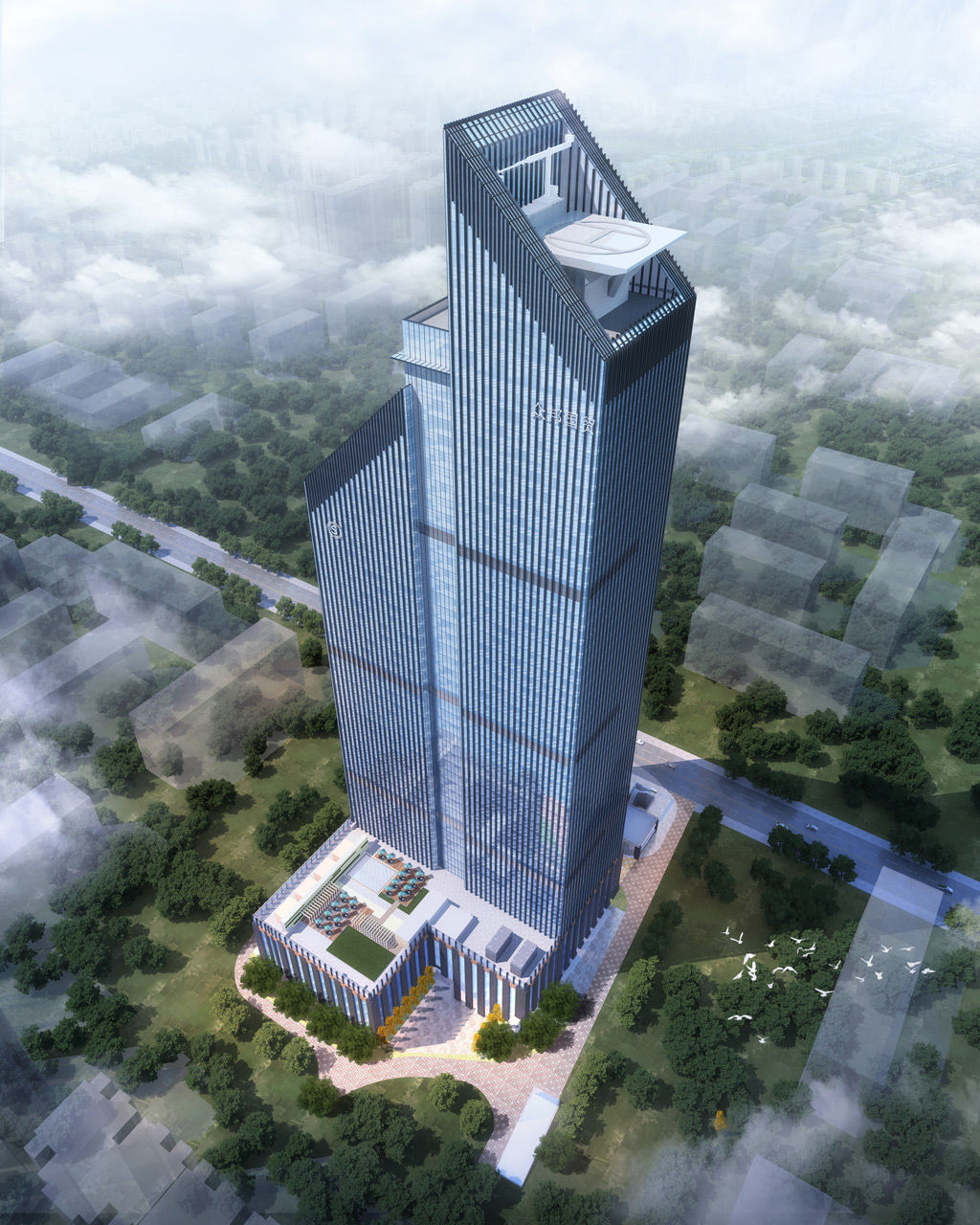 兰州众邦国贸中心幕墙工程